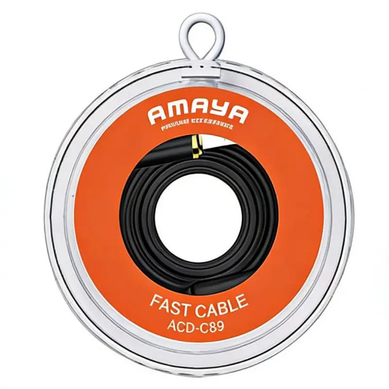 Дата кабель Amaya C89 USB to Type-C 3A (1m) Black - фото 2