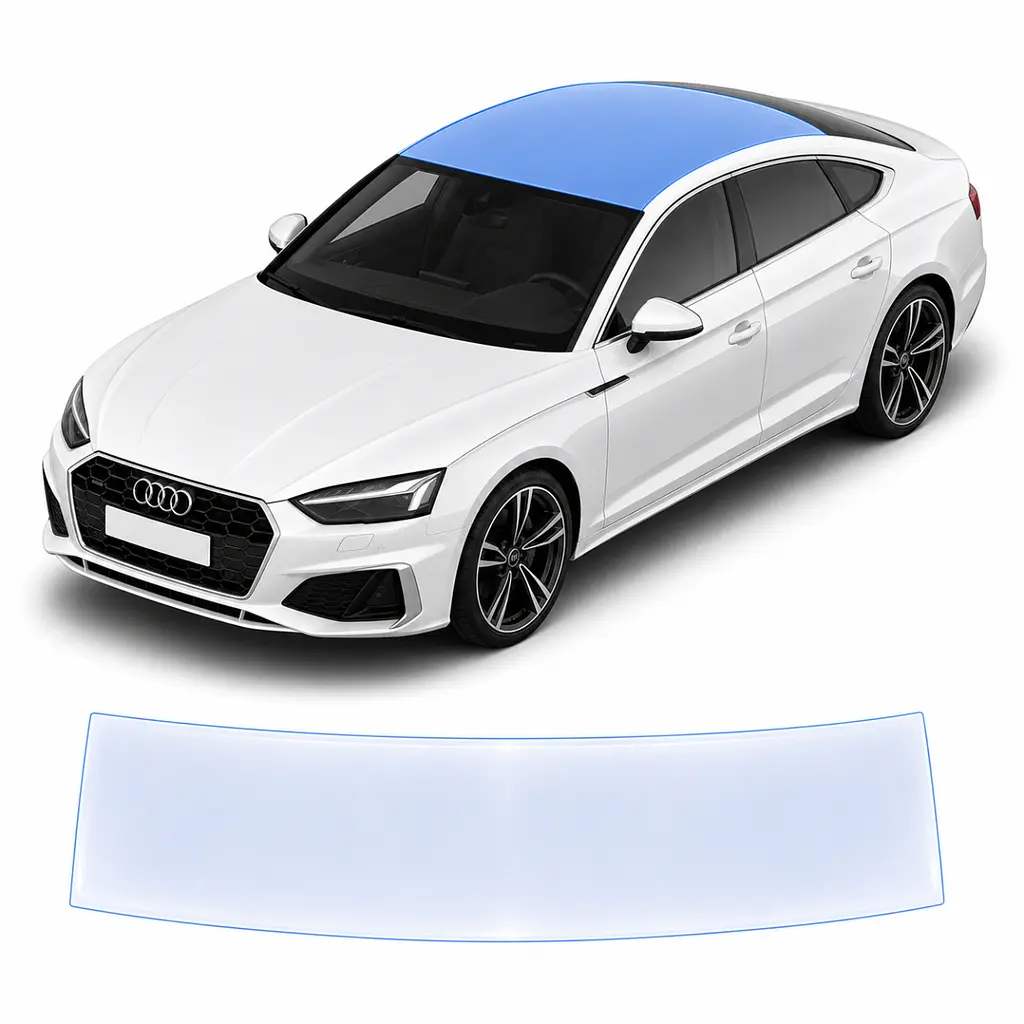 Антигравійна захисна бронеплівка за лекалами для Audi A5 F5 facelift 2020-2024 - зона даху