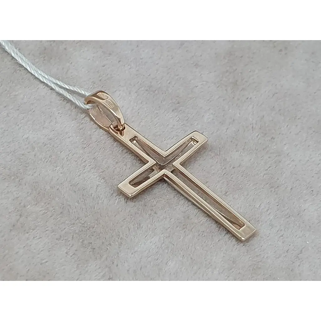 Золотой крестик Tango. 250067 - фото 3