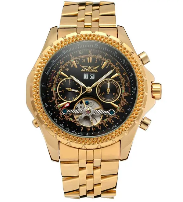 Наручний годинник чоловічий Jaragar Exclusive Gold (408) - фото 4