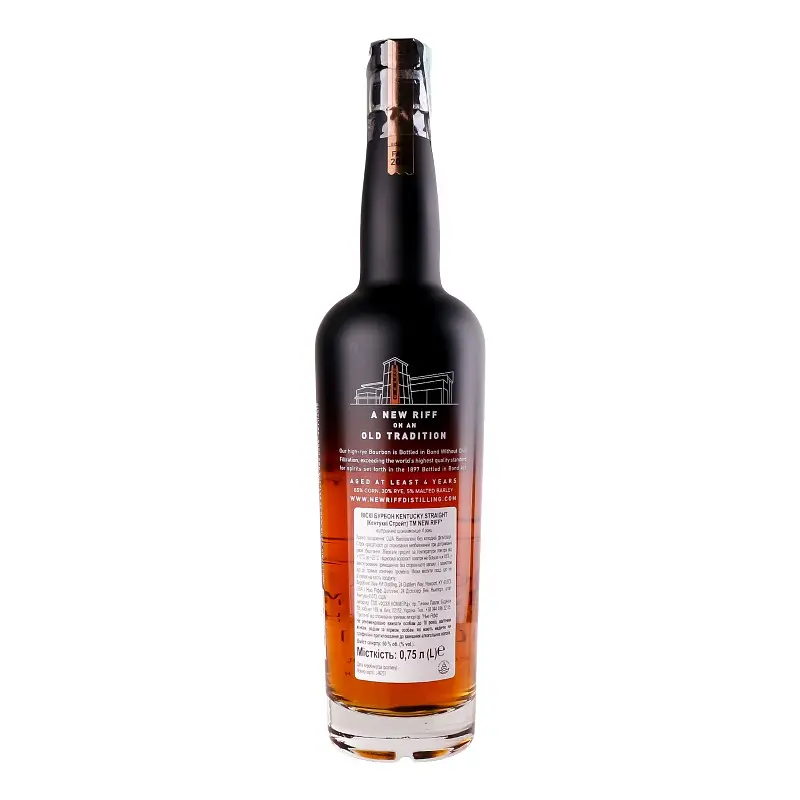 Віскі New Riff Bottled in Bond Kentucky Straight Bourbon 50% 0.75 л - фото 2