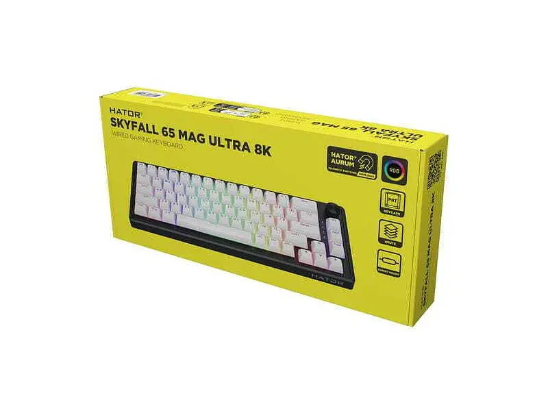 Клавіатура Hator Skyfall 65 MAG ULTRA 8K Black-White (HTK1860UA) - фото 7