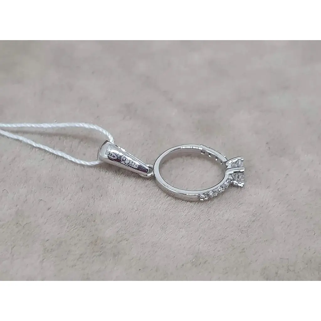 Золота підвіска Favoritum Колечко з фіанітом. 311839_Б/1 - фото 3