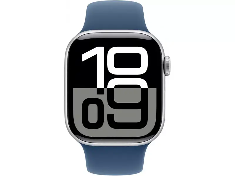 Смарт-годинник Apple Watch Series 10 GPS + Cellular 46mm Silver Alu. Case w. Denim Sport Band - M/L (MWY13) - фото 2