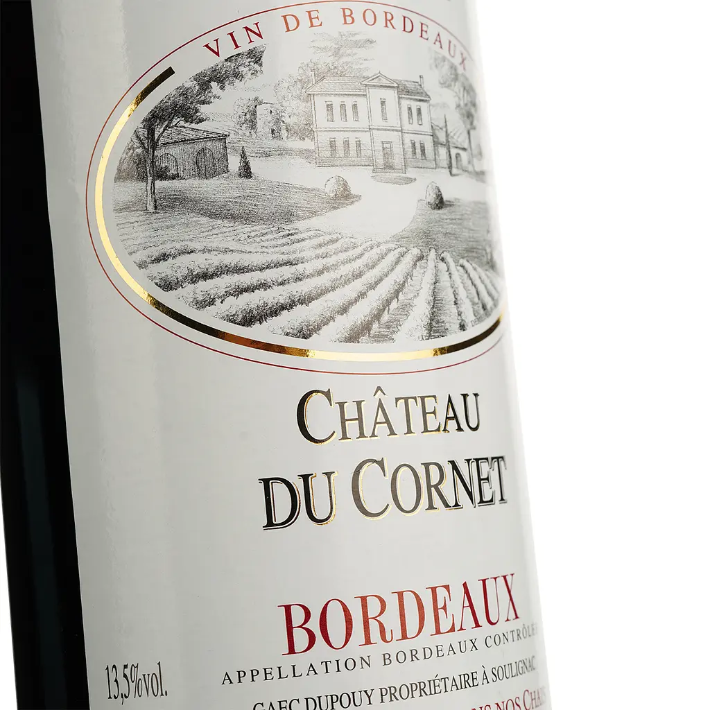 Вино Chateau Du Cornet AOP Bordeaux, красное, сухое, 0,75 л (917815) - фото 5