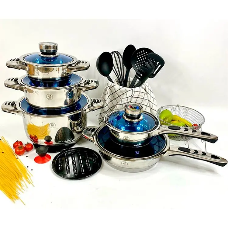 Набор посуды German Family XPRO GF-2057 с многослойным дном 19 предметов (24375-GF-2057_2394) - фото 2