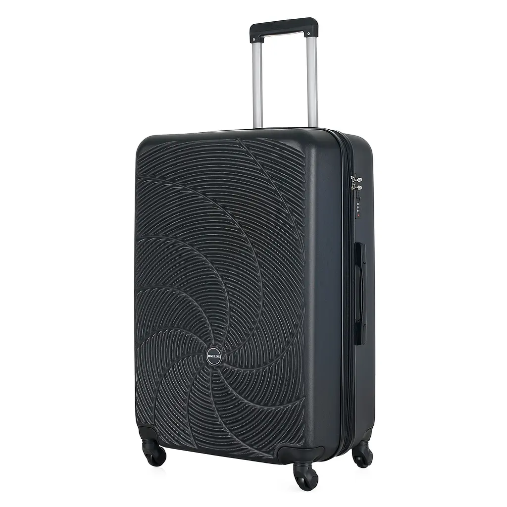 Валіза Semi Line 28 дюймів 103 л ABS-пластик розширення 20% 4 колеса код. замок Black