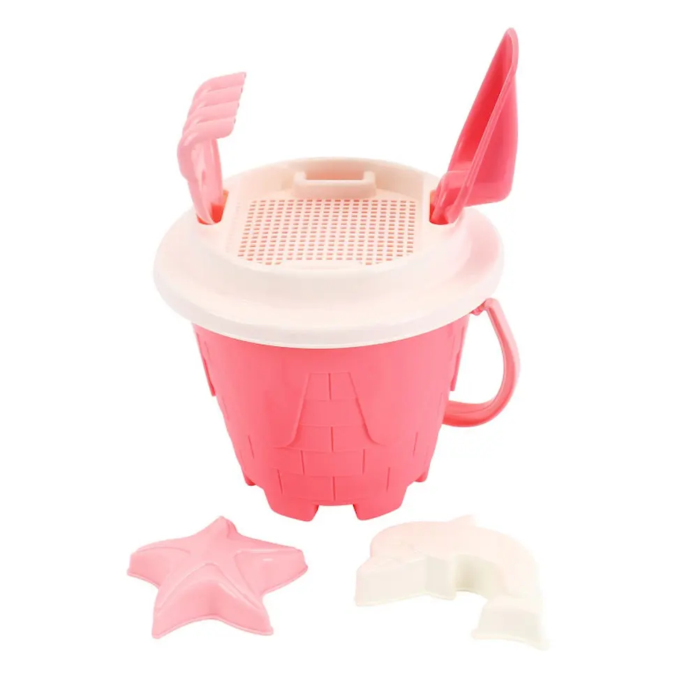 Детская игрушка "Набор для игры с песком" ТехноК 1553TXK пасочки, лопатка, грабли - фото 4