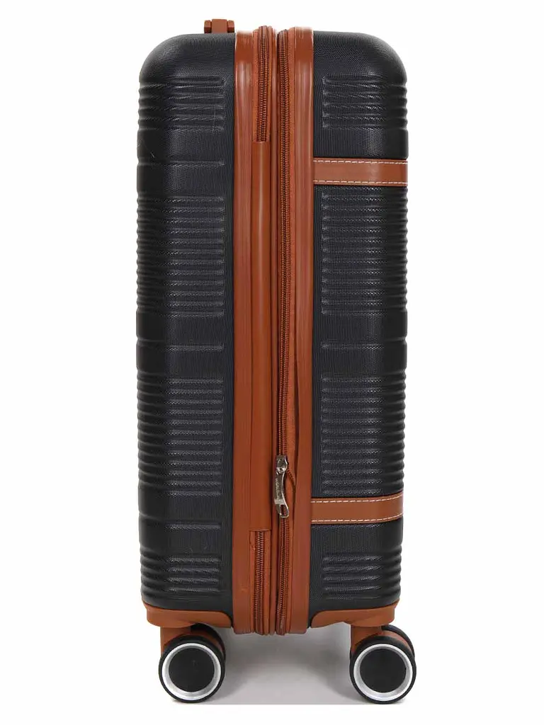 Валіза маленька S ABS-пластик Worldline Airtex 629 56×36×22см 38л Чорна - фото 6