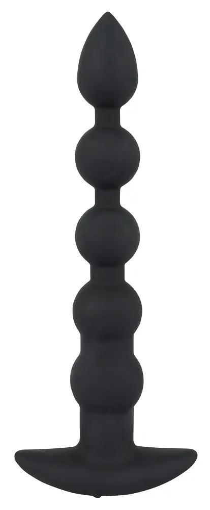 Анальний стимулятор Black Velvets Rechargeable Beads чорний - фото 3