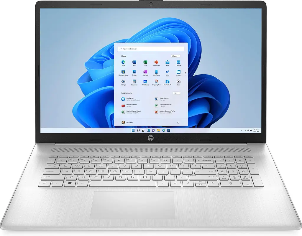 Ноутбук HP 17-cp2023ua 17.3 FHD IPS AG, AMD R3-7320U, 8GB, F512GB, UMA, DOS, сріблястий (AR8J9EA) - фото 2