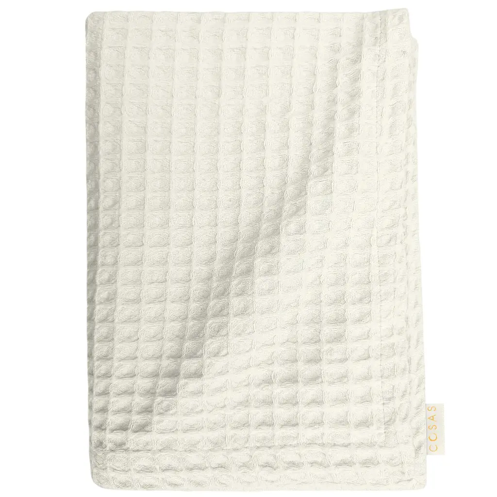 Набір рушників Cosas Cube White & Waffle Blue 2 шт. (SetTowel_95-SqWhite_130-Blue) - фото 5