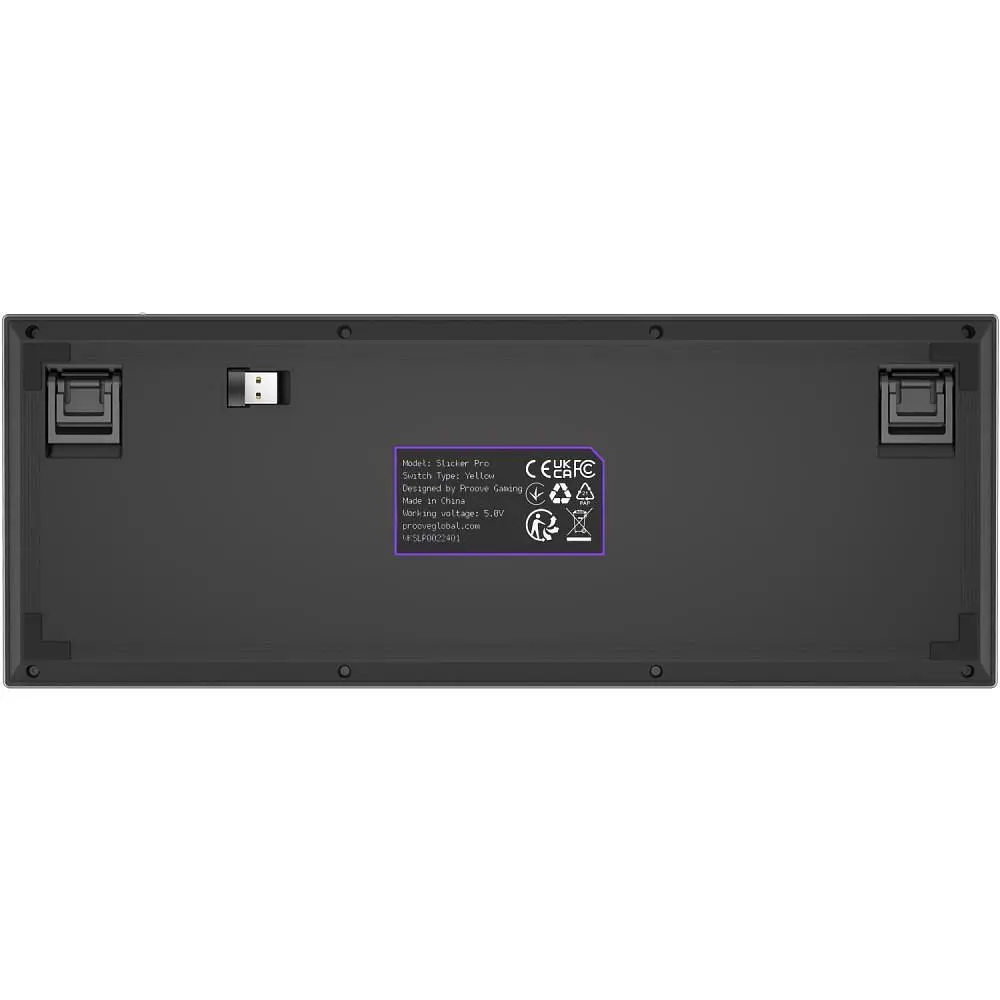 Клавіатура Proove Gaming Slicker Pro (Ukraine Layout) Black Purple (WKSLP0022416) - фото 7