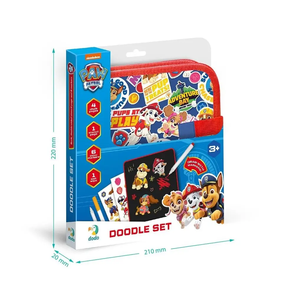 Дитяча набір для малювання "Paw Patrol" DoDo Toys 200518, 6 кольорових маркерів - фото 5