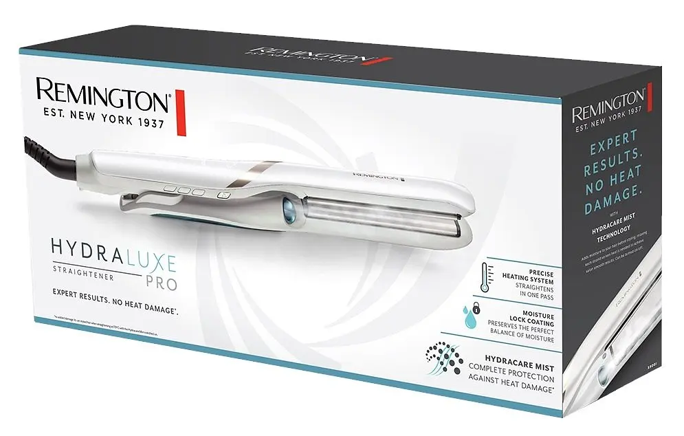 Випрямляч Remington Hydraluxe Pro, 56 Вт, температурних режимів 5, 150-230С, дисплей, кераміка, білий - фото 4