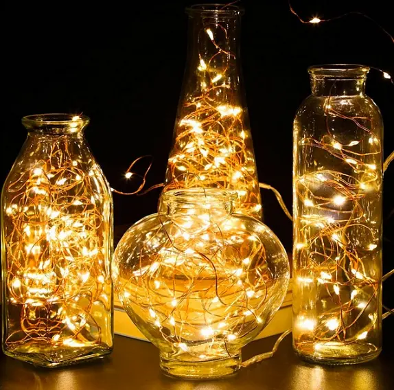 Светодиодная гирлянда Sun Lamp Капля Росы 200 LED  20м теплый белый свет оптом - фото 5