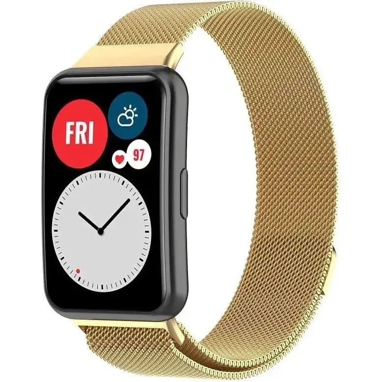 Браслет MilaneseBand для Huawei Watch Fit Gold - фото 3