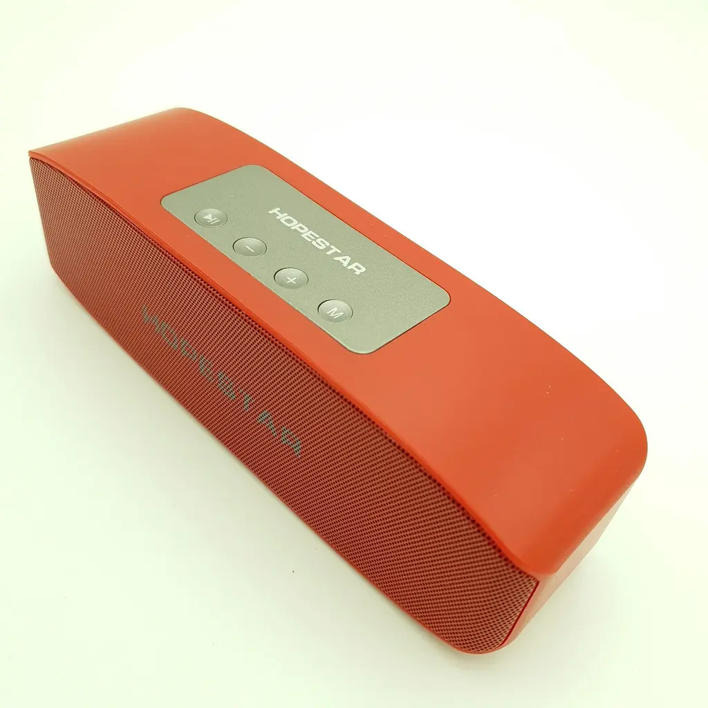 Бездротова акумуляторна колонка Bluetooth акустика FM MP3 AUX USB Hopestar H11 червоний