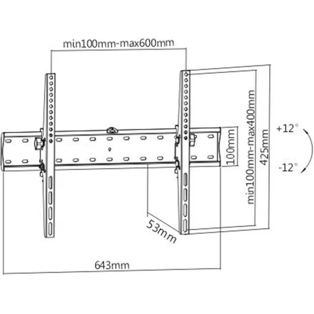 Кріплення для телевізора Gembird WM-70T-02 [133643] - фото 3