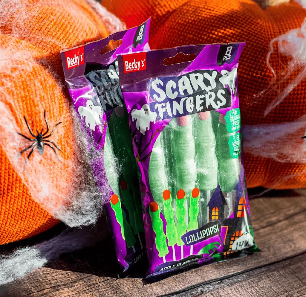 Льодяники пальці Becky's Scary Fingers Lollipops 8шт, 144г - фото 2