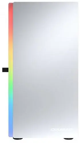 Корпус Cougar Purity RGB White, без БП, Micro ATX/Mini ITX, USB 3.0 x2, USB 2.0 x1, RGB подсветка, 1x120 ARGB, закаленное стекло, 200x392x360 мм - фото 2