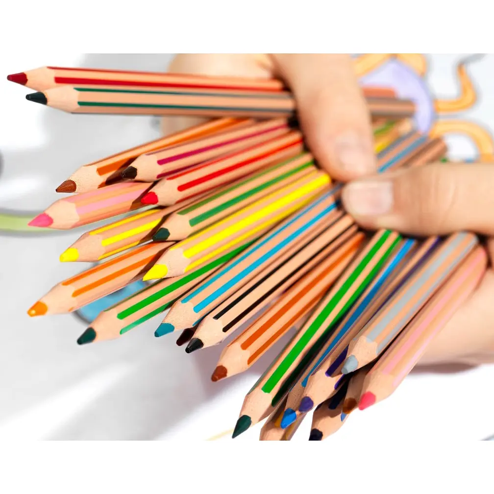 Олівці кольорові BIC Kids Evolution Strips 12 кольорів (9505221) - фото 4
