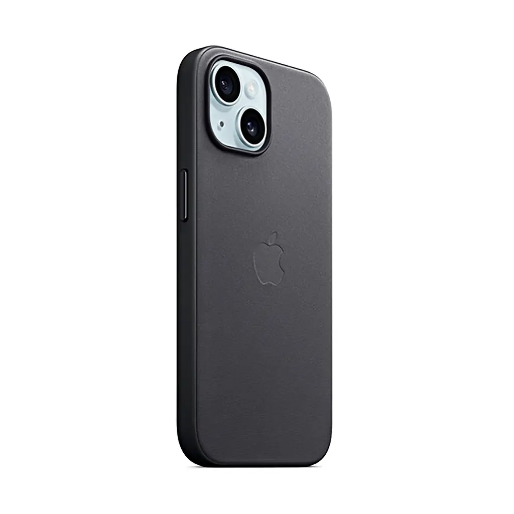 Чехол для Apple iPhone 15 Plus, FineWoven Case with MagSafe, черный, защитная накладка из материала FineWoven, противоударный, для iPhone, защита всего корпуса, поддержка беспроводной зарядки и MagSafe, (ARM71977) - фото 2