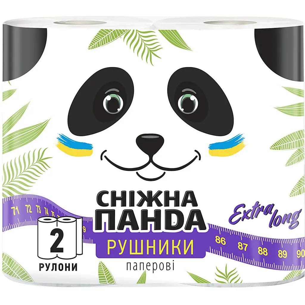 Паперові рушники Сніжна Панда ЕкстраЛонг 4 рулони (2 уп. х 2 рулони) - фото 2