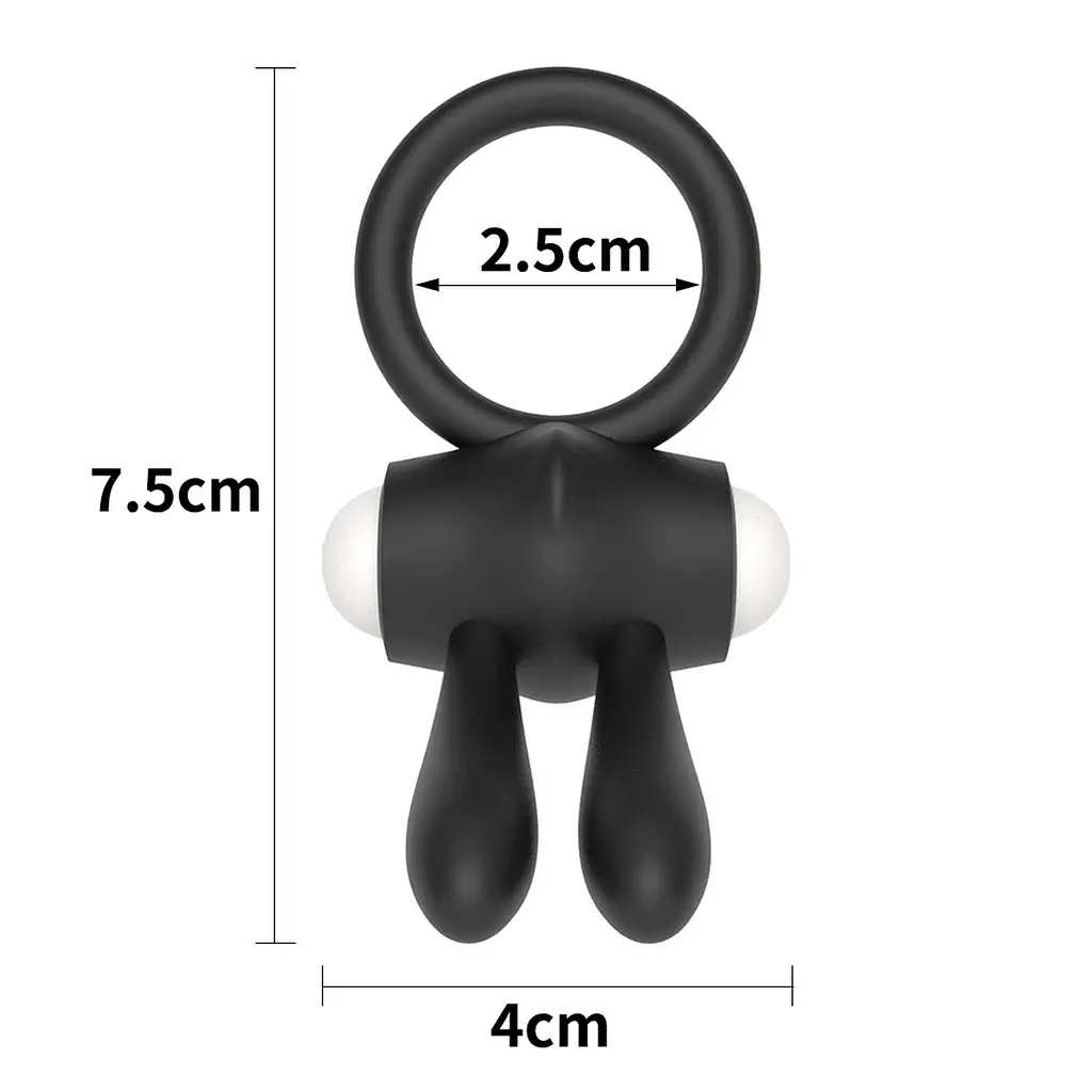 Віброкільце Lovetoy Power Clit 7.5 см чорний - фото 7