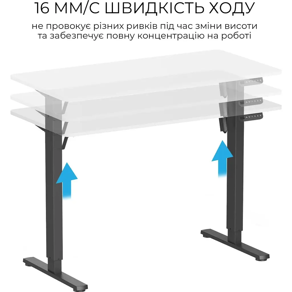 Компьютерный игровой стол OfficePro ODE1260WB White/Black [124833] - фото 3