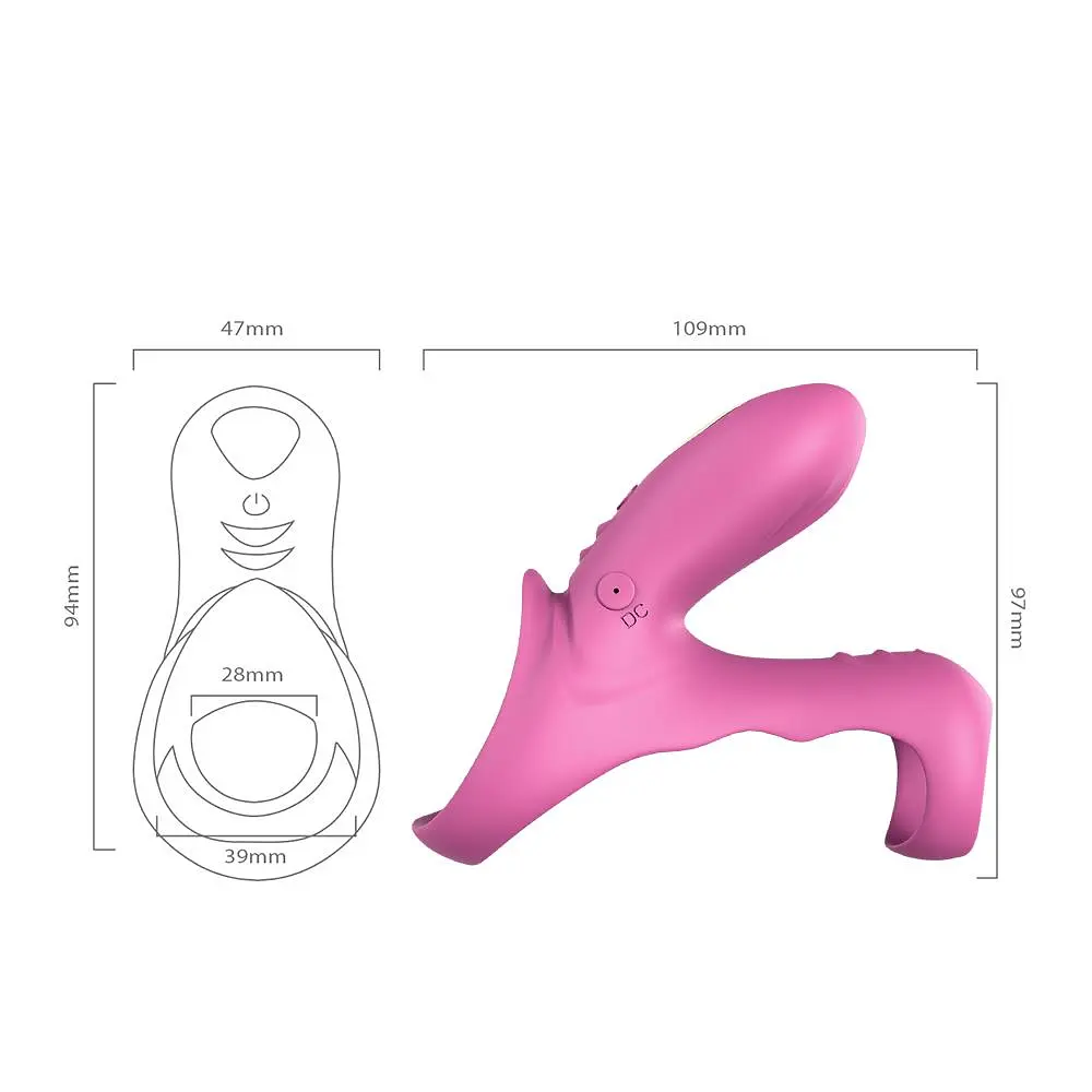 Віброкільце Boss Series Ranger Penis Ring 10.9 см рожевий - фото 3