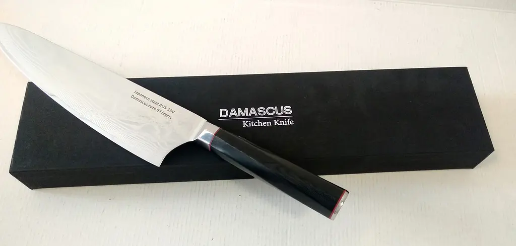 Ніж кухарський 24 см Damascus DK-AK 3009 AUS-10 дамаська сталь 73 шари - фото 3