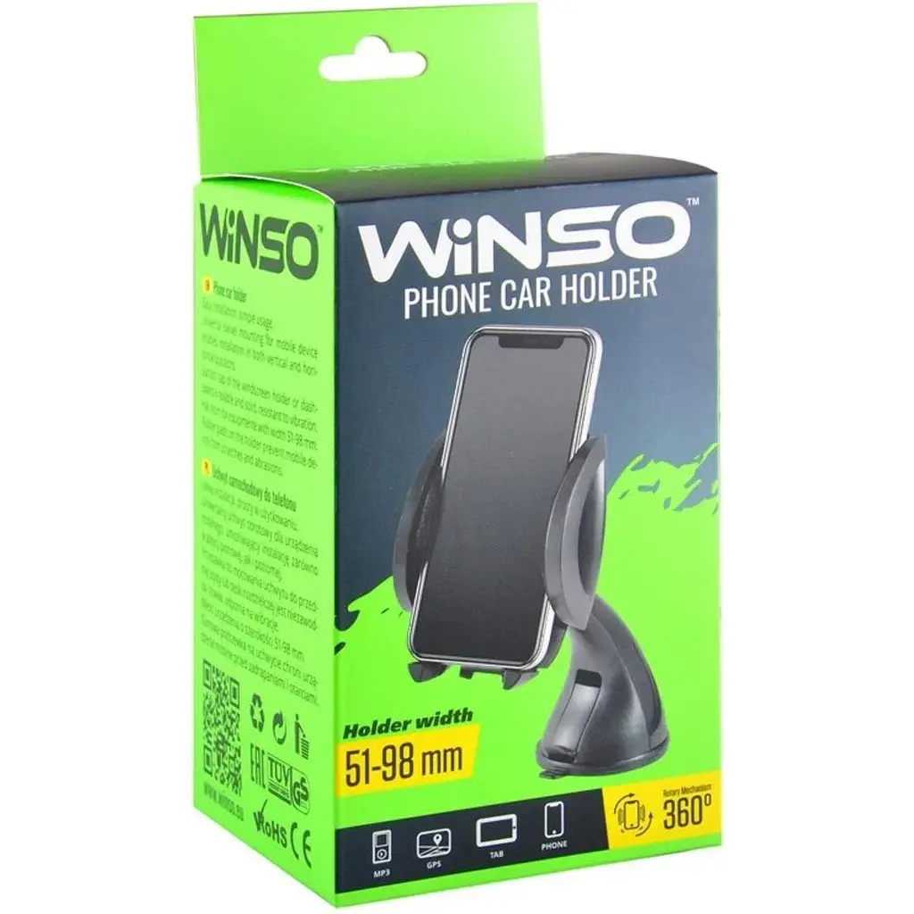 Автодержатель Winso 201160 360 градусов 51-98 мм - фото 3