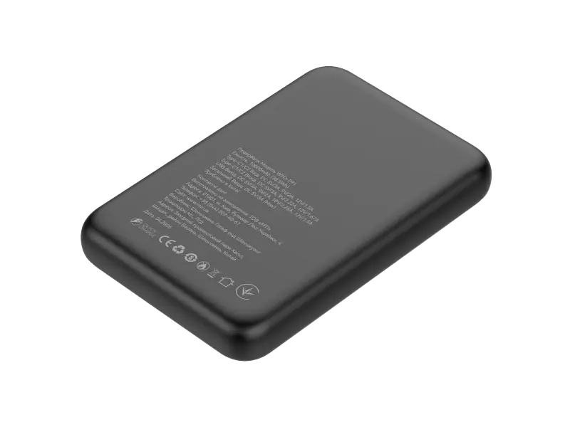 Зовнішній акумулятор (Power Bank) ATRIA WPD-P91 10000mAh Black - фото 3
