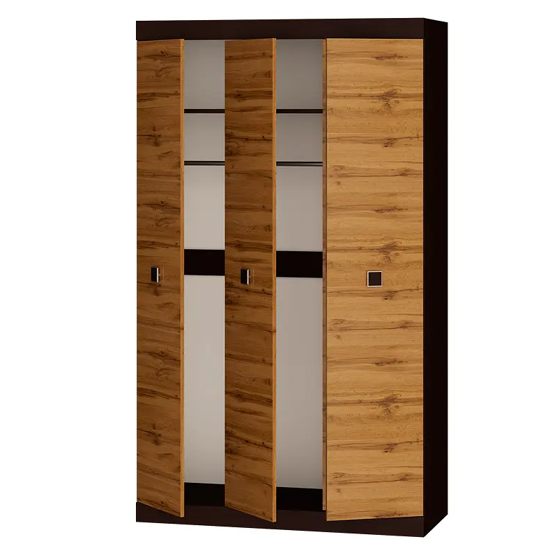 Шафа тридверна Еверест Соната-1200 Венге темний/ Дуб Крафт Золотий (DTM-2294) - фото 2