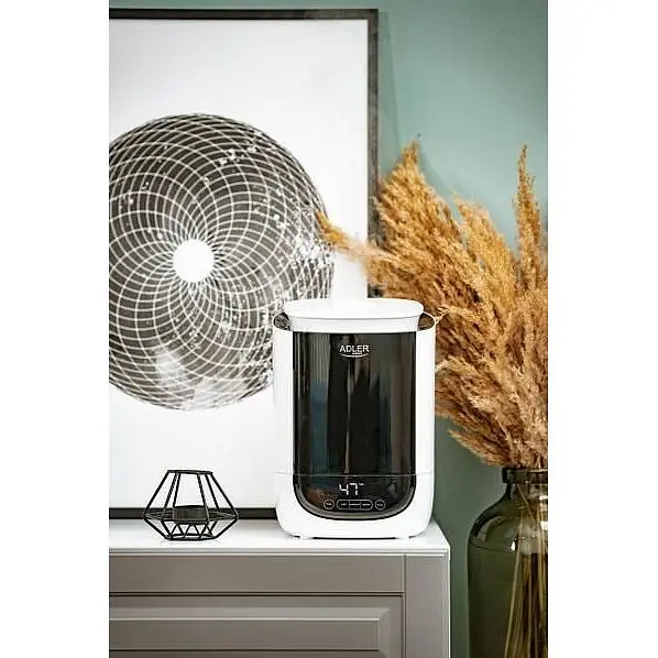 Увлажнитель воздуха Adler AD 7966 ароматерапия площадь 35 м² резервуар 4.6 л автовыключение - фото 7