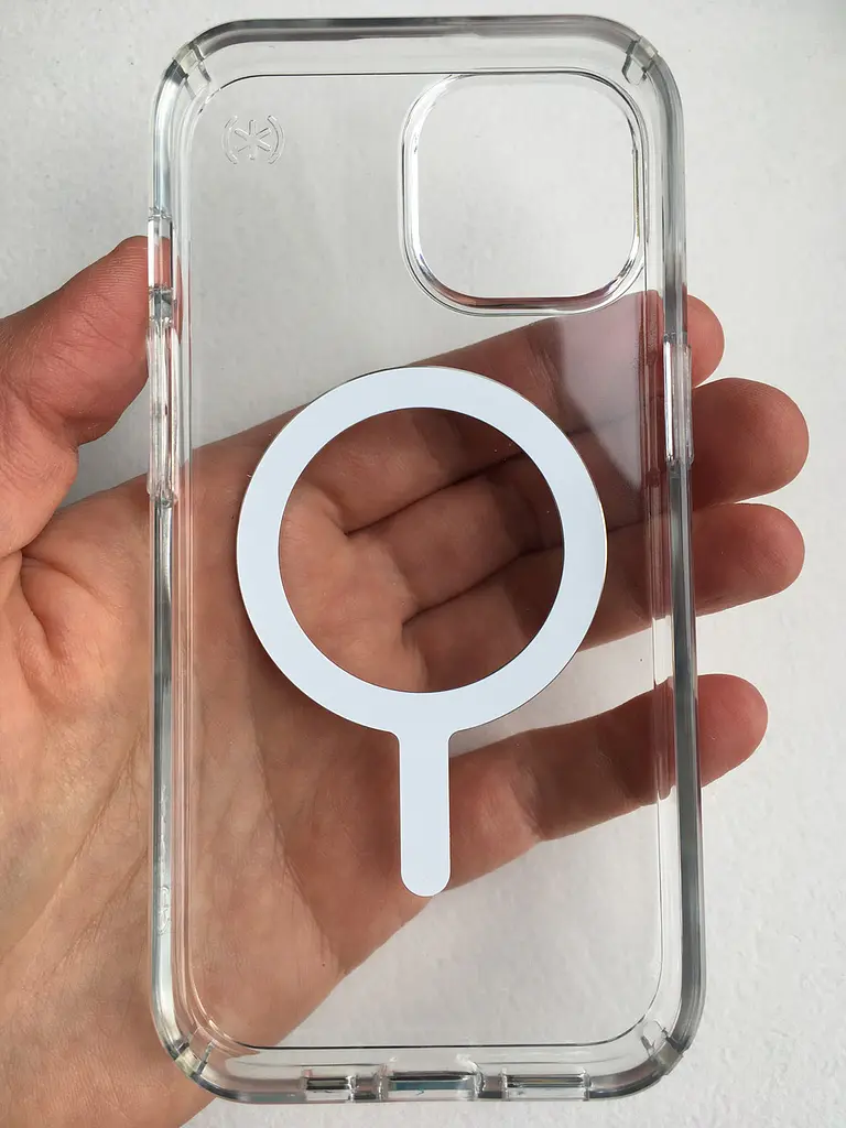 Оригінальний протиударний чохол для iPhone 13/14/15 Speck Presidio Clear Case MagSafe прозорий (150553-3240) - фото 7