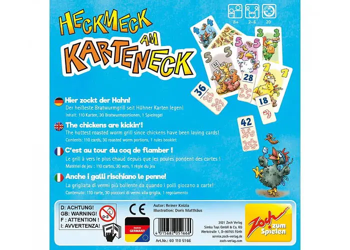 Настольная игра Zoch Хекмек Карточный (Heckmeck am Karteneck) (англ.) (601105166) - фото 4
