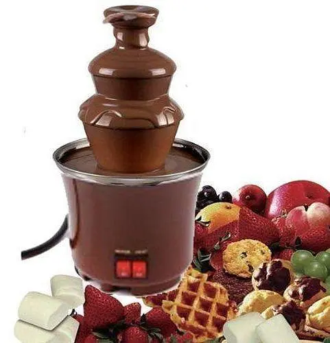 Шоколадний фонтан Фондю Mini Chocolate Fondue Fountain Домашня міні - фондюшниця - фото 6