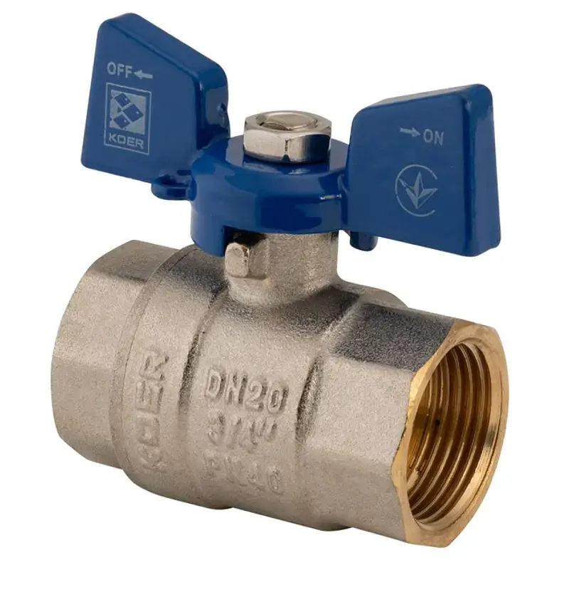 Кран кульовий Koer 3/4" ГГМ (KR.217.B) синій KR2720