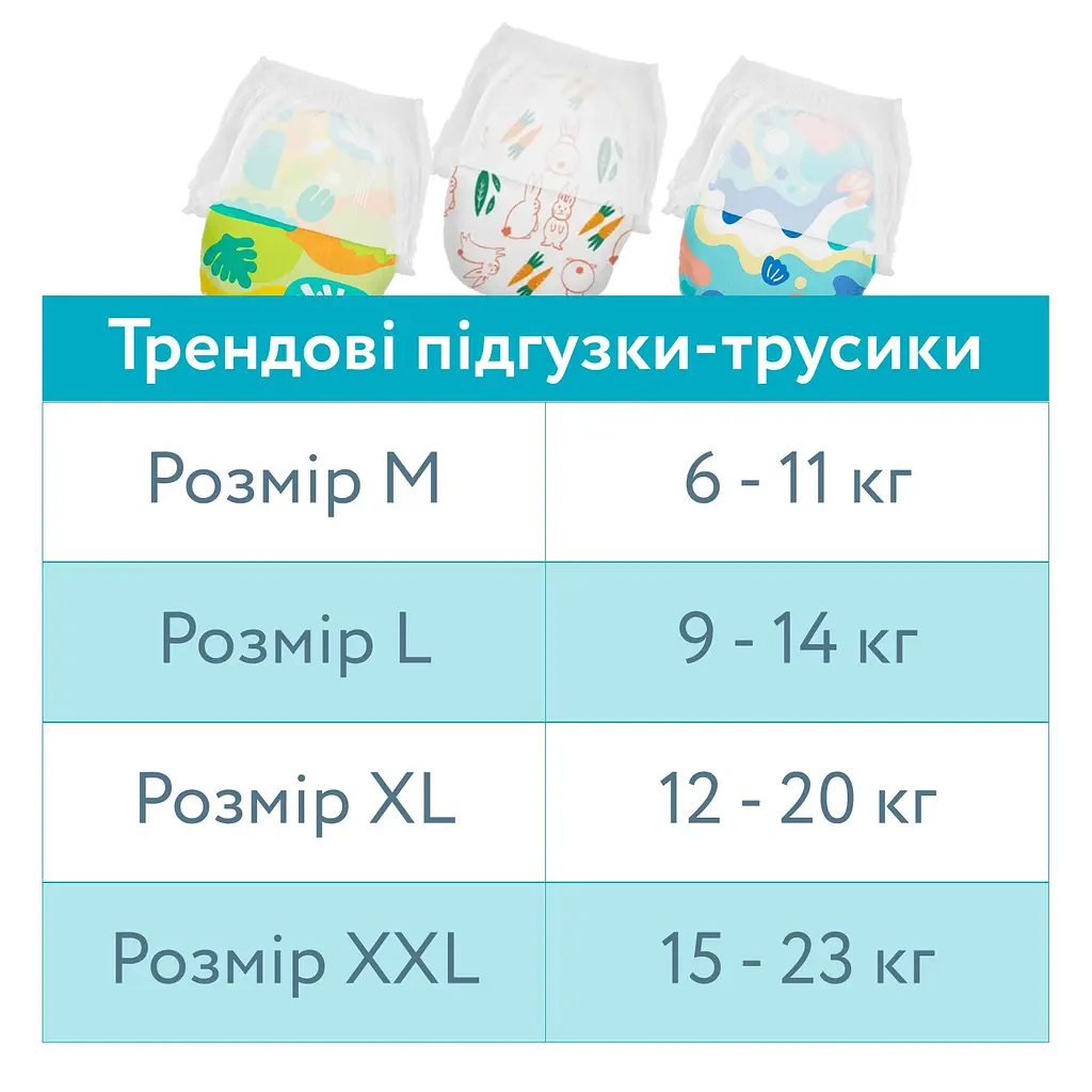 Підгузки-трусики Offspring Aquatic L (9-14 кг) 72 шт. (2уп. х 36 шт.) - фото 10