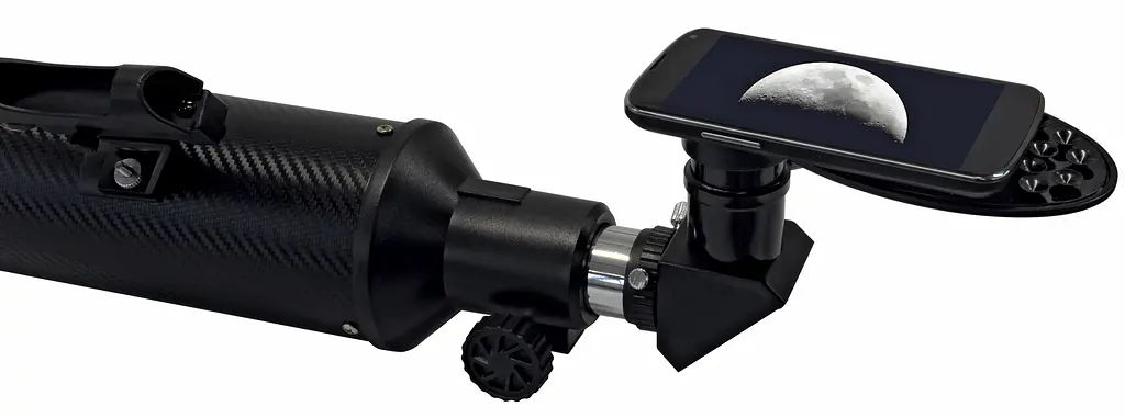 Телескоп Bresser Taurus 90/900 NG Carbon з сонячним фільтром і адаптером для смартфона (4512909) - фото 2