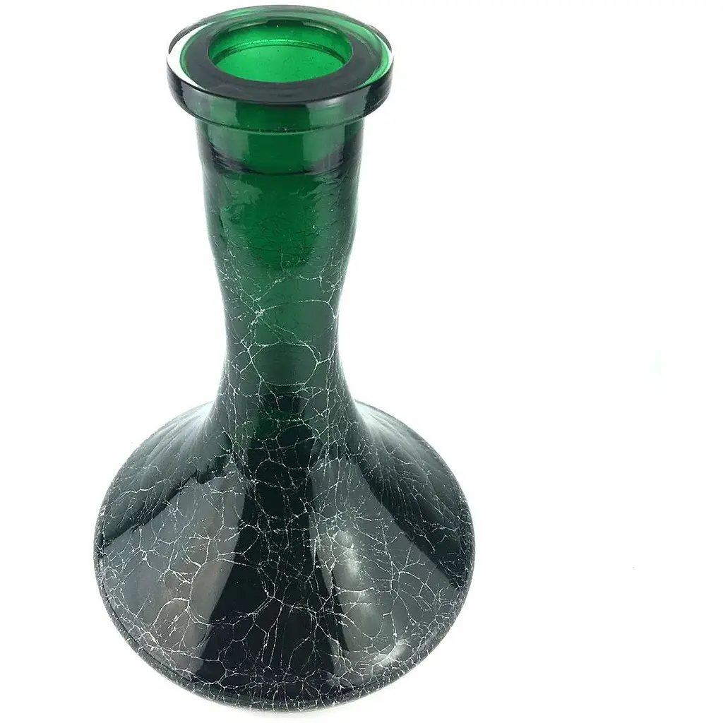 Колба для кальяну Craft Ефект битого скла Зелена - фото 2