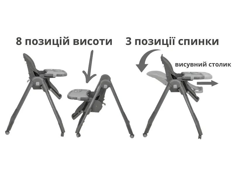 Стільчик для годування FreeON Kai, кавовий - фото 5