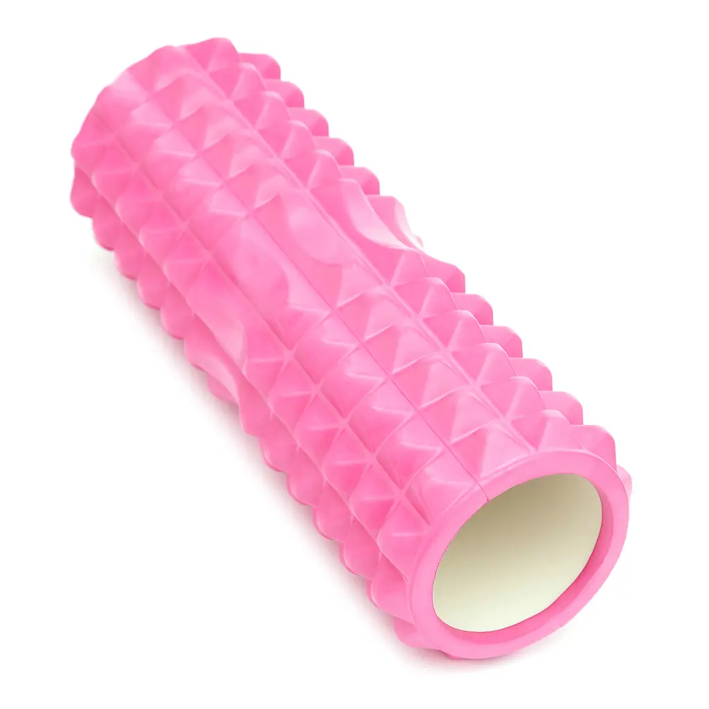Масажний ролик Cornix EVA 33 x 14 см (валик, ролер) XR-0327 Pink - фото 3
