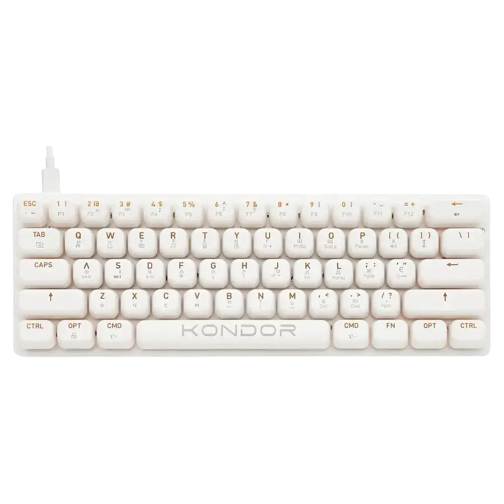Клавіатура Kondor Starlight Magnetic White (1043) - фото 4