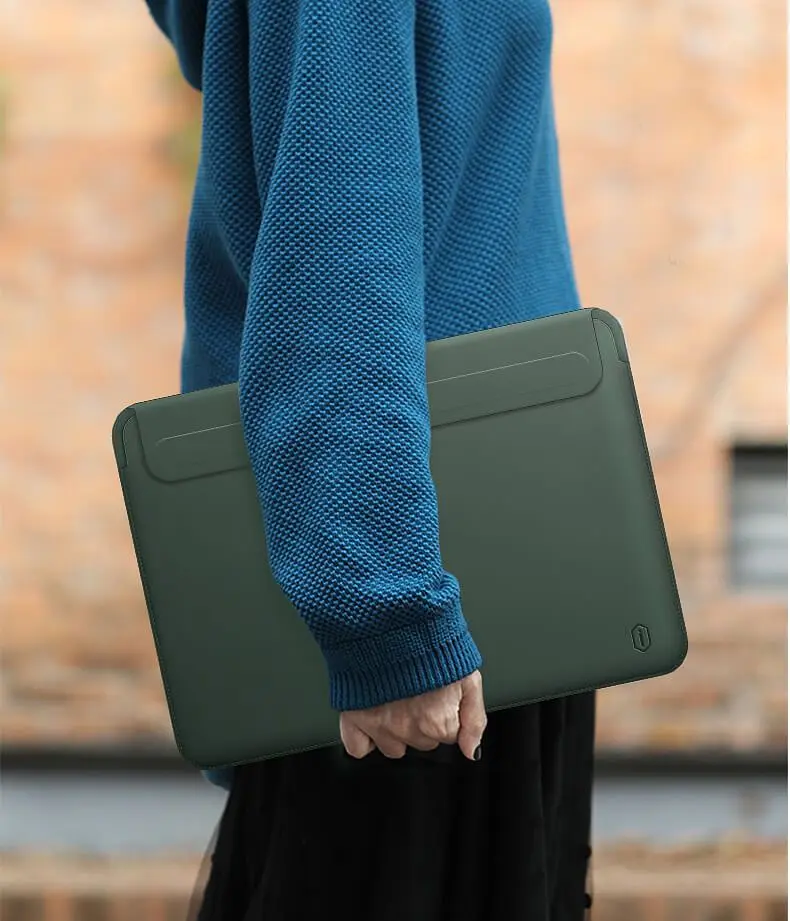 Чохол WiWU Skin Pro II Leather Sleeve Case для MacBook Pro 13 (2016-2019) Forest Green [51487] - фото 5