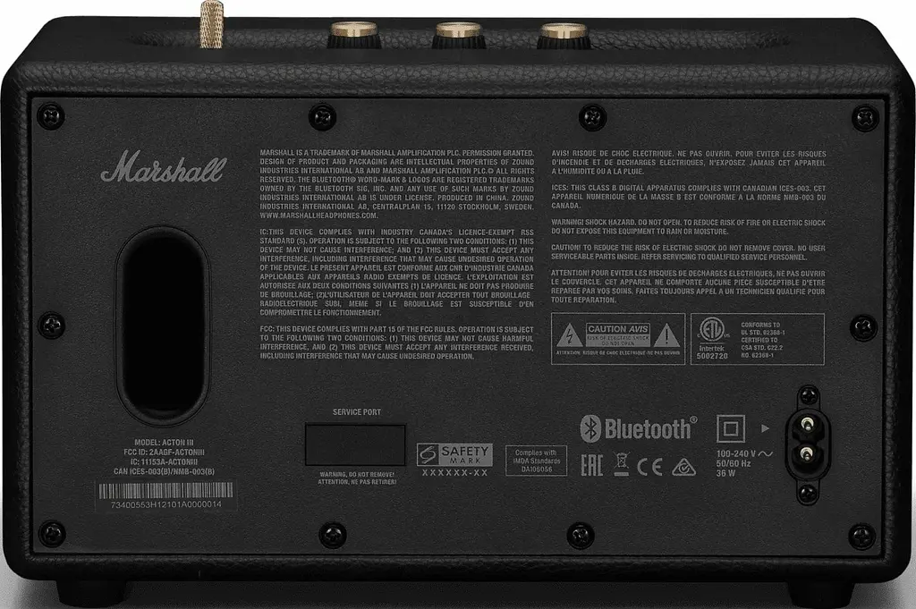 Портативна акустика Marshall Acton III Black (1006004) (Asian Version) - фото 2