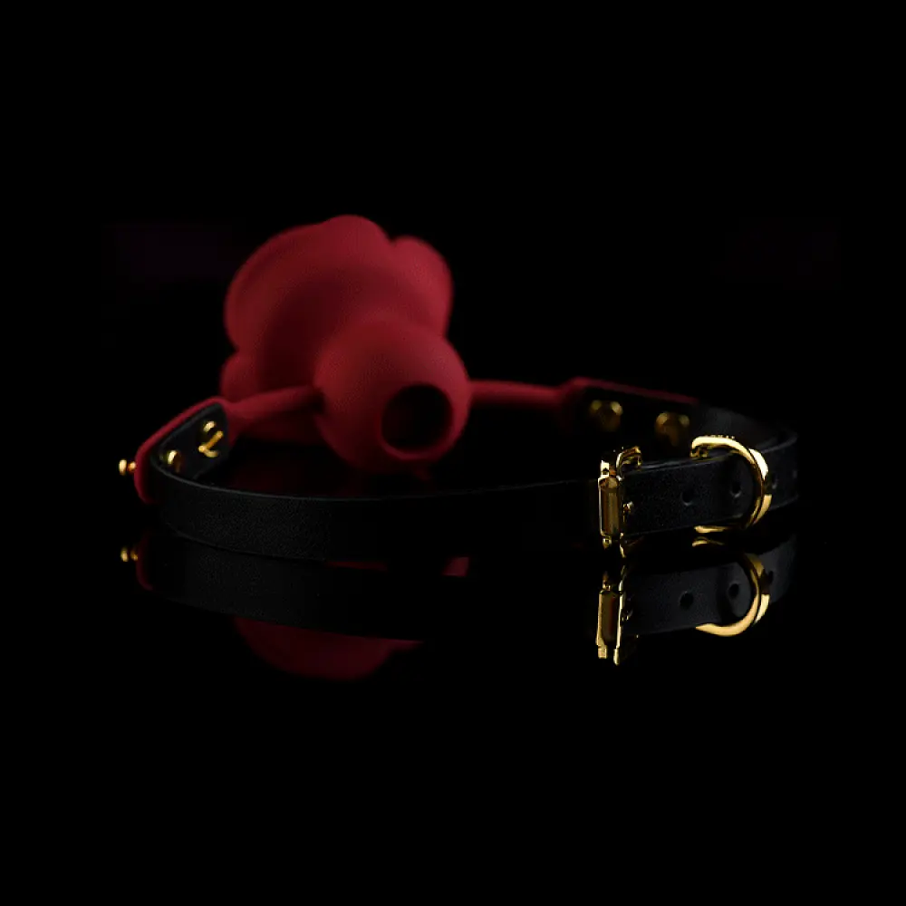 Розкішний кляп у вигляді троянди Zalo - Rose Ball Gag - фото 6