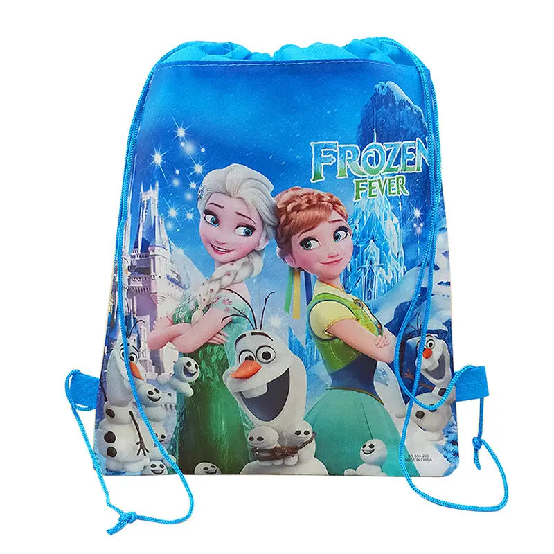 Сумка-рюкзак для взуття Frozen (Фрозен) на шнурках – дитячий мішок для змінного взуття, спортивної форми та речей